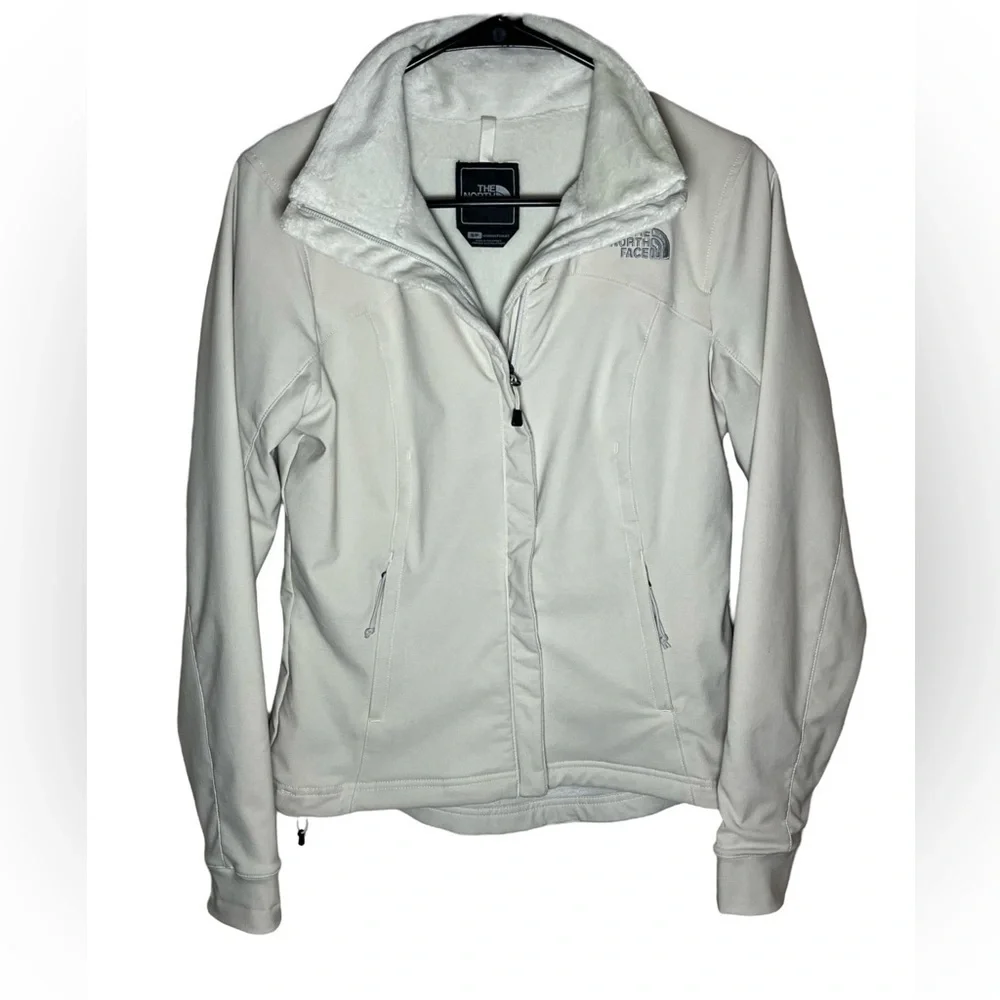 The North Face Women’s White Soft Shell Jacket Size S - Excellent Condition - Picture 3 of 8